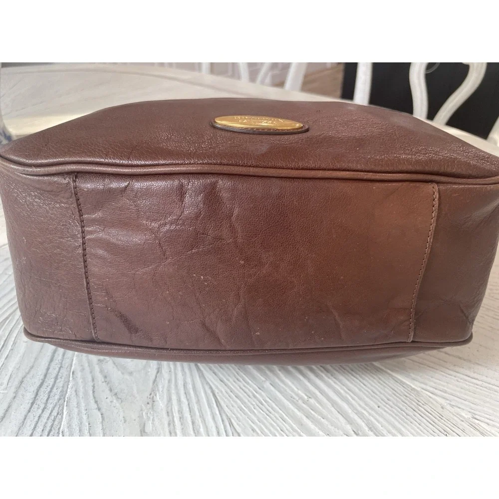 Brahmin‎ Handbag Soft Brown Leather Top Handle Purse Gold Hardware